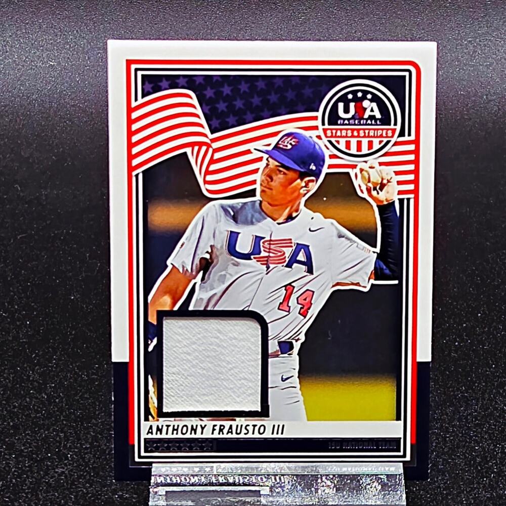 Anthony Frausto III Game Worn Swatch Top High School Baseball Player